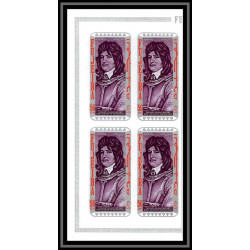 360a Fujeira MNH ** Mi N° 495 / 504 B Non dentelé imperf personalities from german history cote 60 euros bloc 4