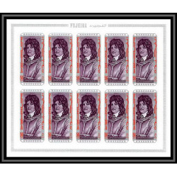 360d Fujeira MNH ** Mi N° 495 / 504 B Non dentelé imperf personalities from german history cote 150 feuilles sheets