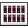 360d Fujeira MNH ** Mi N° 495 / 504 B Non dentelé imperf personalities from german history cote 150 feuilles sheets