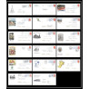 1565/ France Entier Stationery Prêts-à-poster lot de 17 Repiquages Luquet différents 