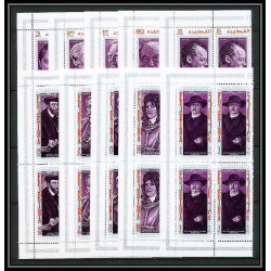361b Fujeira MNH ** Mi N° 495 / 504 A personalities from german history bismarck heuss brandt adenauer Bismarck BLOC 4