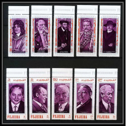 361c - Fujeira MNH ** Mi N° 495 / 504 A personalities from german history bismarck heuss brandt adenauer von Bismarck 