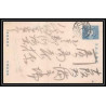 1847/ Japon (Japan) Entier Stationery Carte postale (postcard) N°39 1 1/2 BLEU 1914
