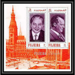 362 - Fujeira MNH ** Mi Blocs N° B 25 A + C 25 A personalities from german history Hindenburg von Bismarck kissinger 