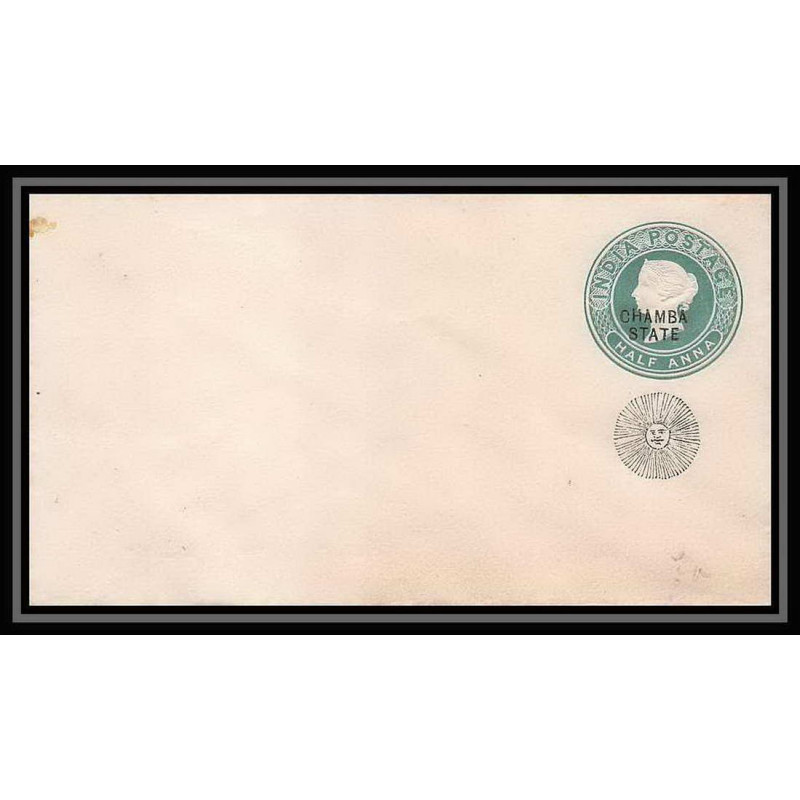 1866/ Inde (India) chamba state N°1 neuf Entier Stationery Enveloppe (cover) 