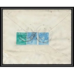 1943/ Inde (India) Entier Stationery Enveloppe (cover) N°21 registered 1957