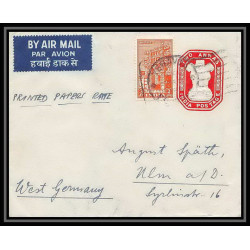 1945/ Inde (India) Entier Stationery Enveloppe (cover) N°21 par avion pour Allemagne germany