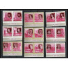 363a - Fujeira MNH ** Mi N° 475 / 484 B English Royalty history non dentelé (Imperf) churchill henri 7 elisabeth 