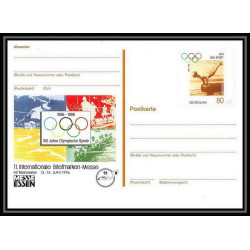 2171/ Allemagne (germany) Entier Stationery Carte postale (postcard) 196 jeux olympiques (olympic games) atlanta