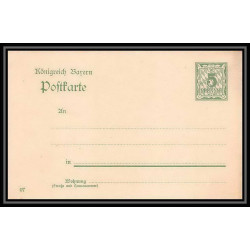 2175/ Allemagne bayern (germany) Entier Stationery Carte postale (postcard) N°79 neuf tb