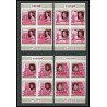 363c Fujeira MNH ** Mi N° 475 / 484 B English Royalty history non dentelé (Imperf) churchill henri 7 Bloc 4 cote 44