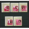 363d - Fujeira MNH ** Mi N° 475 / 484 B English Royalty history non dentelé (Imperf) churchill coin de feuille 
