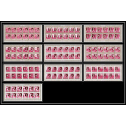 363e - Fujeira MNH ** Mi N° 475 / 484 A English Royalty feuilles sheets churchill king henri 7 queen elisabeth 1&2