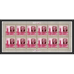 363e - Fujeira MNH ** Mi N° 475 / 484 A English Royalty feuilles sheets churchill king henri 7 queen elisabeth 1&2