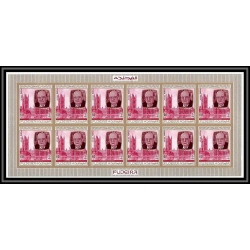363f - Fujeira MNH ** Mi N° 475 / 484 B English Royalty feuilles sheets churchill king henri 7 queen non dentelé imperf