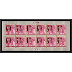363f - Fujeira MNH ** Mi N° 475 / 484 B English Royalty feuilles sheets churchill king henri 7 queen non dentelé imperf