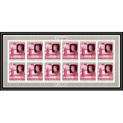 363f - Fujeira MNH ** Mi N° 475 / 484 B English Royalty feuilles sheets churchill king henri 7 queen non dentelé imperf