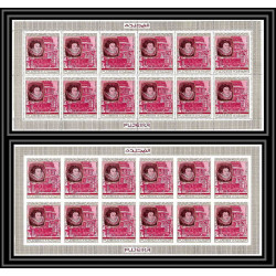 363j - Fujeira MNH ** Mi N° 478 A/B elisabeth 1 non dentelé (Imperf) feuilles sheets