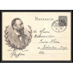 2703/ Allemagne (germany) Entier Stationery Carte postale (postcard) 1931 chemnitz