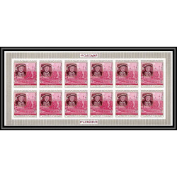 363n - Fujeira MNH ** Mi N° 477 A/B king henri 8 famous british non dentelé (Imperf) feuilles sheets