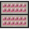 363p - Fujeira MNH ** Mi N° 480 A/B churchill - famous british non dentelé (Imperf) feuilles sheets