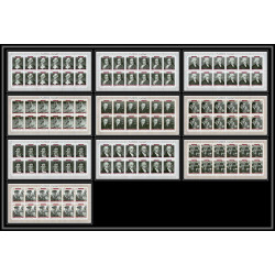 364 Fujeira MNH ** Mi N° 485 / 494 A personalities from american history space kennedy armstrong lincoln feuilles sheets
