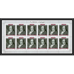 364 Fujeira MNH ** Mi N° 485 / 494 A personalities from american history space kennedy armstrong lincoln feuilles sheets