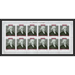 364 Fujeira MNH ** Mi N° 485 / 494 A personalities from american history space kennedy armstrong lincoln feuilles sheets