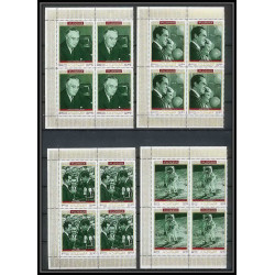 364a Fujeira MNH ** Mi N° 485 / 494 A personalities from american history espace space kennedy armstrong lincoln bloc 4