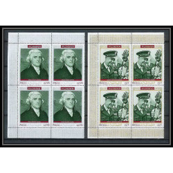364a Fujeira MNH ** Mi N° 485 / 494 A personalities from american history espace space kennedy armstrong lincoln bloc 4