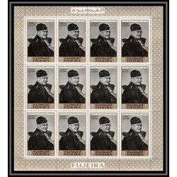 365d - Fujeira MNH ** Mi N° 365 / 373 A usa Dwight D. Eisenhower american président feuilles sheets cote 144 euros