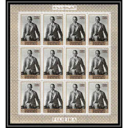 365d - Fujeira MNH ** Mi N° 365 / 373 A usa Dwight D. Eisenhower american président feuilles sheets cote 144 euros
