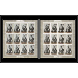 365f - Fujeira MNH ** Mi N° 365 A/B american usa president eisenhower feuilles sheets non dentelé (Imperf)