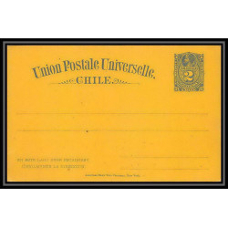 3889/ Chili (chile) Entier Stationery Carte postale (postcard) N°12 neuf (mint) tb 1884