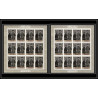 365g - Fujeira MNH ** Mi N° 366 A/B american usa president eisenhower feuilles sheets non dentelé (Imperf)
