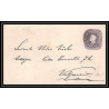 3906/ Chili (chile) Entier Stationery Enveloppe (cover) N°1 santiago pour valparaiso 1889
