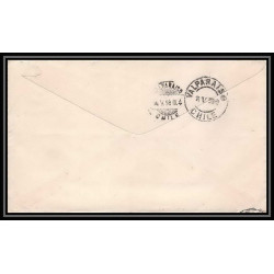 3907/ Chili (chile) Entier Stationery Enveloppe (cover) N°1 tocopilla pour valparaiso 1898