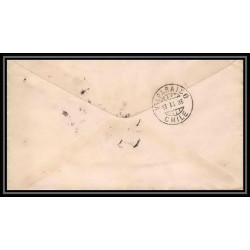 3910/ Chili (chile) Entier Stationery Enveloppe (cover) N°1 tocopilla pour valparaiso 1895