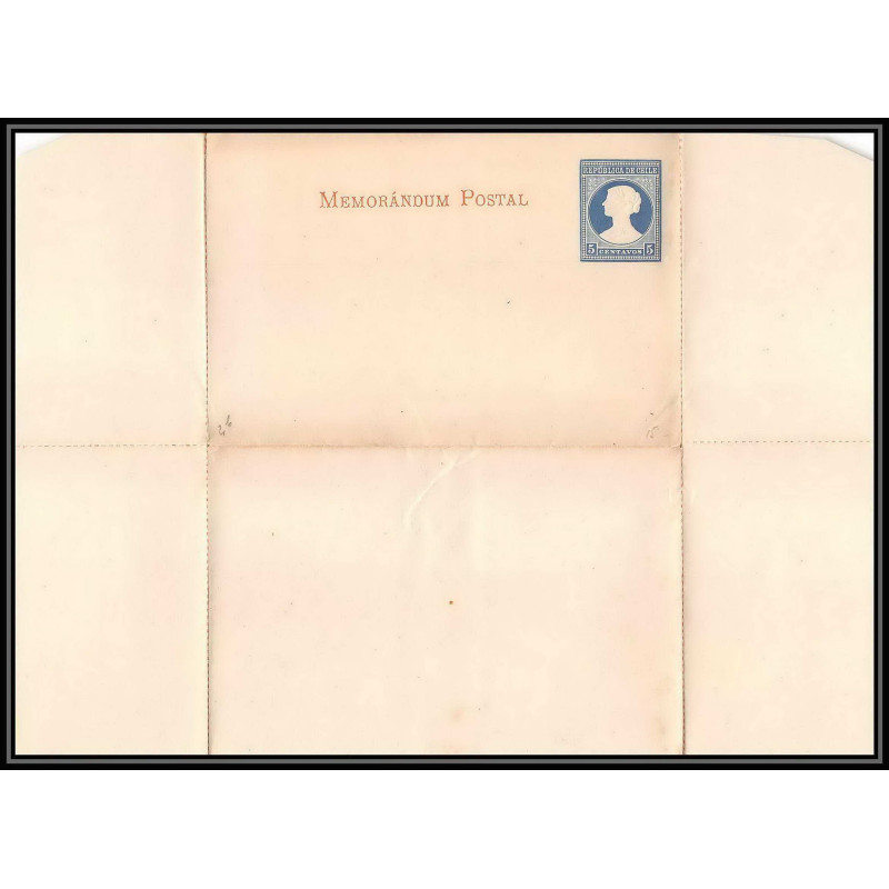 3927/ Chili (chile) Entier Stationery Bande journal newspapers wrapper N°3 neuf (mint) tb