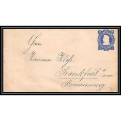 3930/ Chili (chile) Entier Stationery Enveloppe (cover) N°15 pour frankfurt allemagne (germany) 
