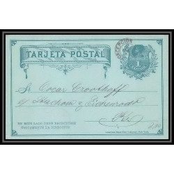 3933/ Chili (chile) Entier Stationery Carte postale (postcard) N°6 concepcion 1891