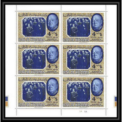 366 - Ras Al Khaima MNH ** Mi N° 15 / 17 A Winston Churchill Roosevelt feuilles sheets