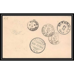 3939/ Argentine (Argentina) Entier Stationery carte lettre letter card taxé pour mexico 1891 via rio de janeiro st thoma