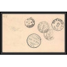 3939/ Argentine (Argentina) Entier Stationery carte lettre letter card taxé pour mexico 1891 via rio de janeiro st thoma