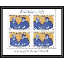367d - Ras Al Khaima MNH ** Mi N° 18 / 20 A (BLOC 4 / 6 A ) Winston Churchill Roosevelt feuilles sheets