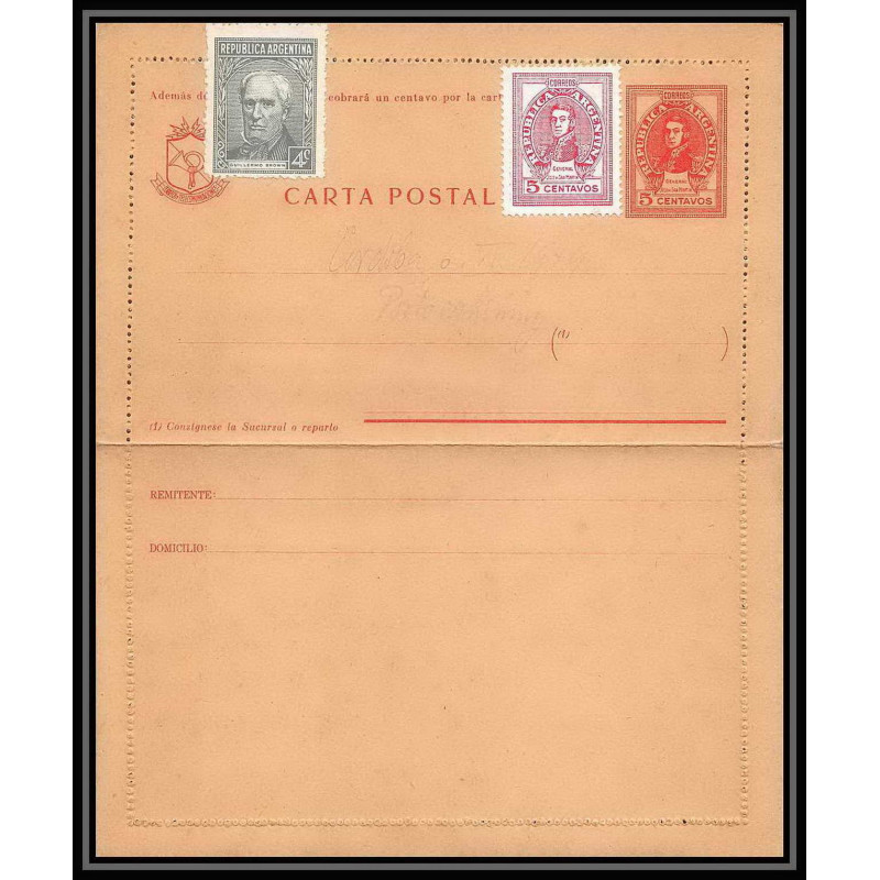 4090/ Argentine (Argentina) Entier Stationery carte lettre letter card N°30 neuf (mint)