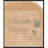 4094/ Argentine (Argentina) Entier Stationery Bande pour journal newspapers wrapper N°9 taxé 