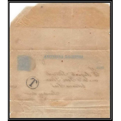 4094/ Argentine (Argentina) Entier Stationery Bande pour journal newspapers wrapper N°9 taxé 