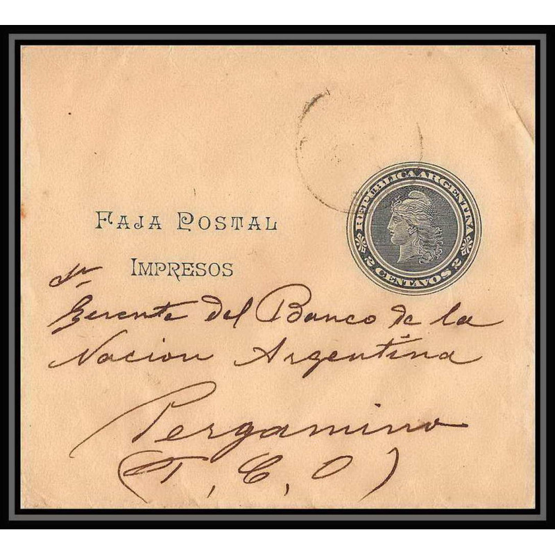 4107/ Argentine (Argentina) Entier Stationery Bande pour journal newspapers wrapper 