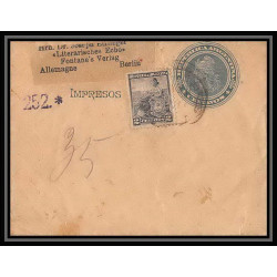4116/ Argentine (Argentina) Entier Stationery Bande journal newspapers wrapper 4c verts pour berlin Allemagne (germany) 